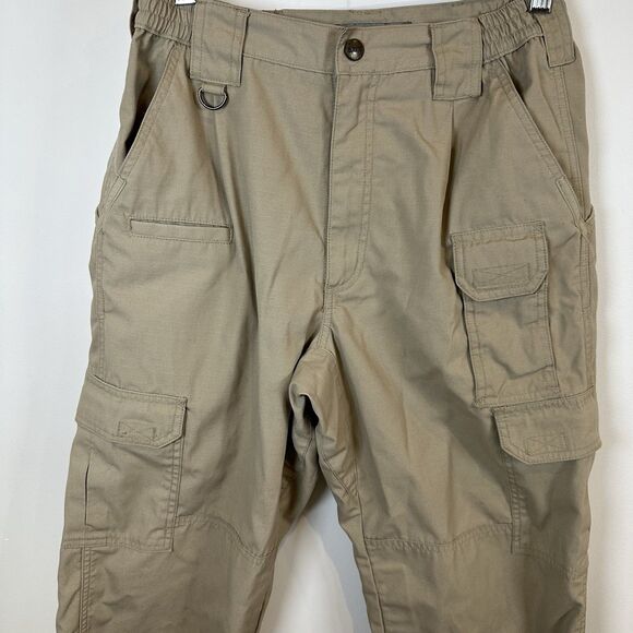 511 Tactical Taclite Pro Cargo Pants Men 30x30 Khaki Tan Ripstop Gusset Hunting - Picture 3 of 11